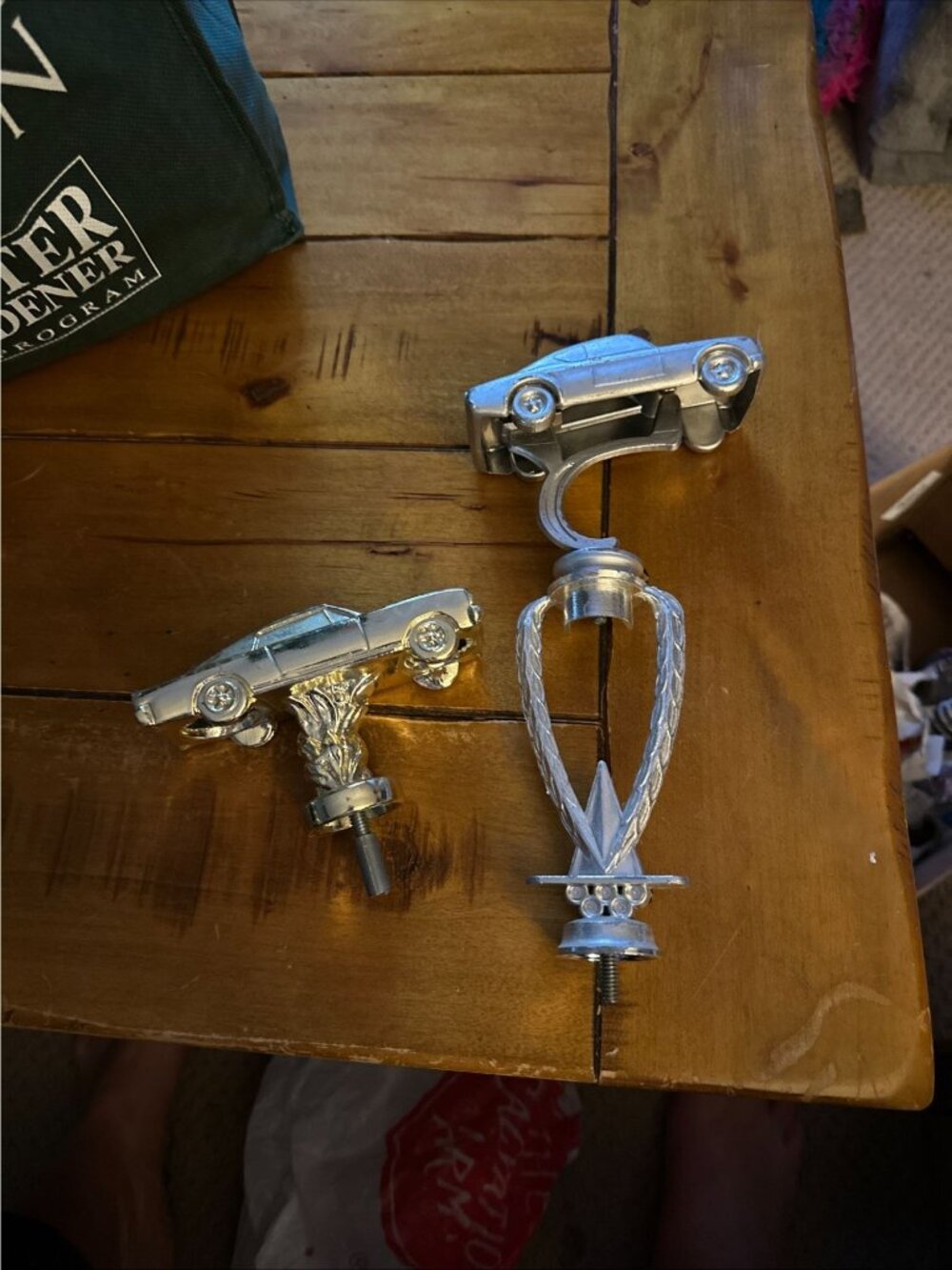 Vintage Chevrolet Trophy Tops  Set Of 2 Chrome Finish Classic Car Collectibles